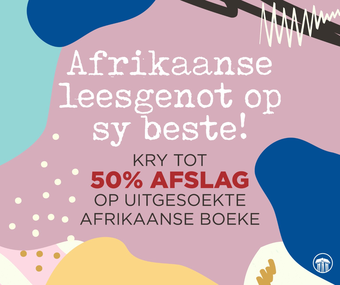 Koop 'n Afrikaanse boek met tot 50% afslag.